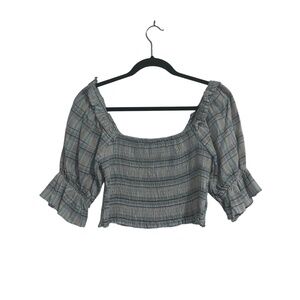 NWT Altar'd State Women's Multi Color Smocked Crop Top Size L